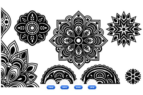 Download Boho Mandala SVG Clipart Set - Art Collection