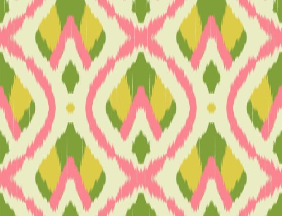 Download Ikat Abstract Floral Colorful Pattern - Pattern Collection