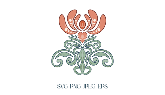 Download Vintage Floral Symmetry Pattern - Pattern Collection