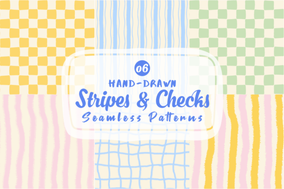 Download Hand Drawn Stripes &amp; Checks Patterns - Pattern Collection