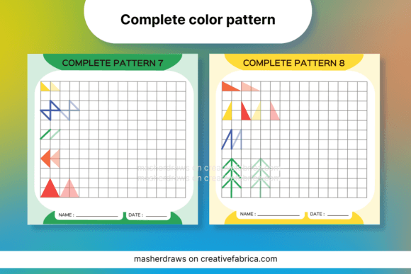 Download Kids Activity Tracing Color Pattern 7-8 - Pattern Collection