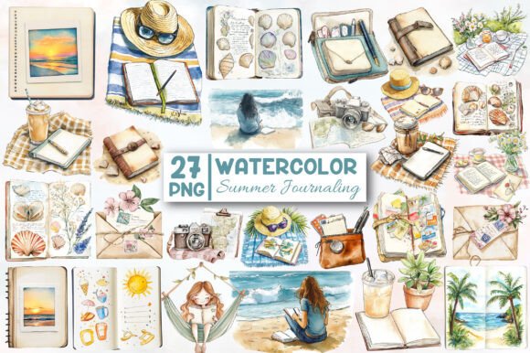 Download Summer Journaling Clipart - Art Collection