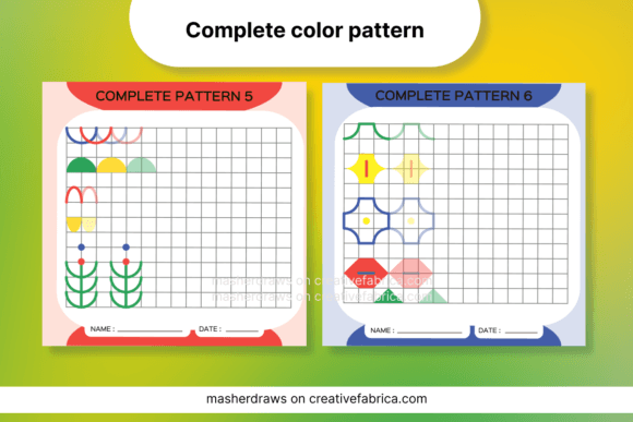 Download Kids Activity Tracing Color Pattern 5-6 - Pattern Collection
