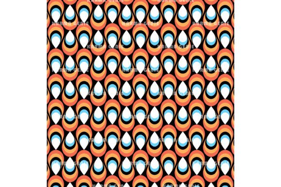 Download Retro 1970s Mid Century Colorful Pattern - Pattern Collection