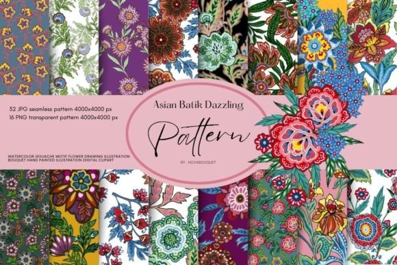 Download Asian Batik Dazzling Pattern - Pattern Collection