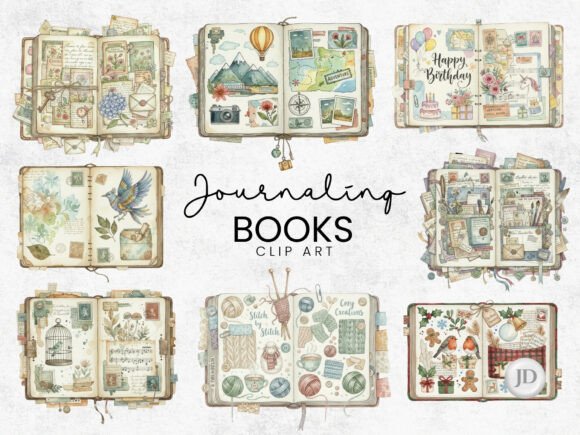 Download Journaling Book Clipart PNG Junk Journal - Art Collection