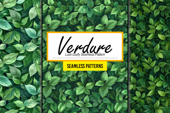 Download Green Lush Leafy Seamless Pattern Art - Art Collection