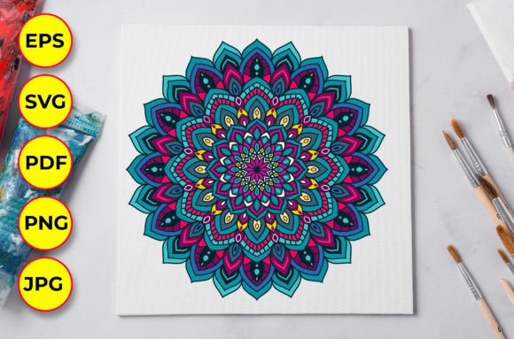 Download Colorful Mandala Clipart Design 06 - Art Collection