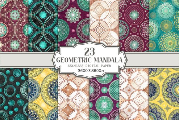 Download Geometric Mandala Seamless Pattern - Pattern Collection