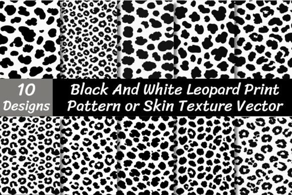 Download Black and White Leopard Print Pattern - Pattern Collection