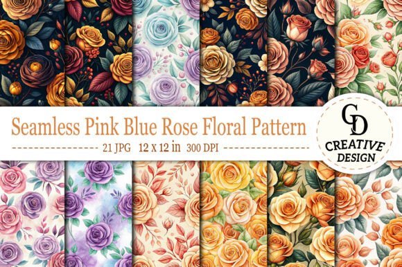 Download Rose &amp; Garden Flower Pattern - Pattern Collection