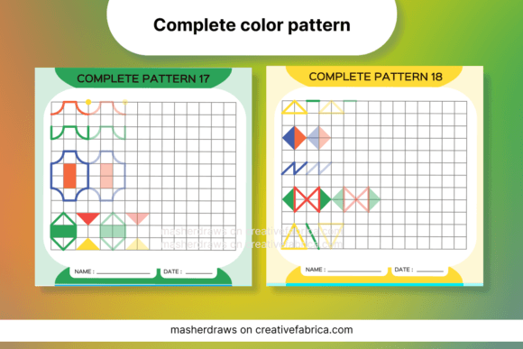 Download Kids Activity Trace Color Pattern 17-18 - Pattern Collection