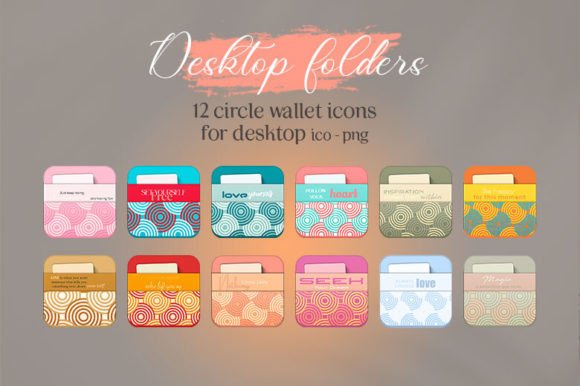 Download 12 Circle Pattern Wallet Icons - Pattern Collection