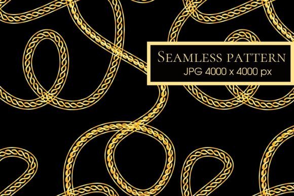 Download Bohemian Pattern with Gold Chains - Pattern Collection