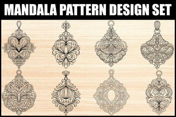 Download Elegant Mandala Pattern Ornament Set - Pattern Collection
