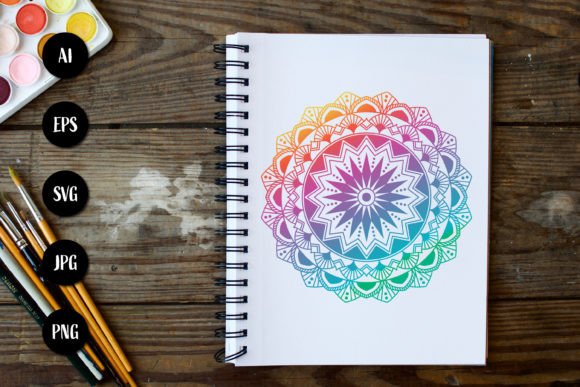 Download Gradient Mandala Circular Pattern - Pattern Collection