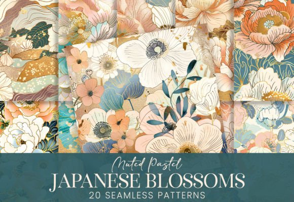 Download Japanese Blossoms Asian Floral Patterns - Pattern Collection