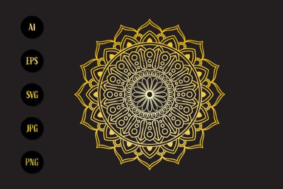 Download Golden Mandala Circular Pattern - Pattern Collection