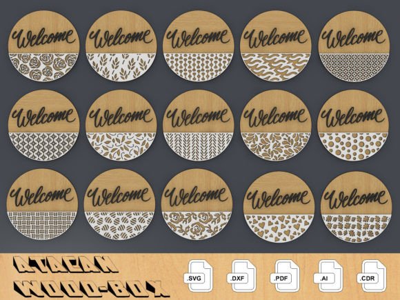 Download Door Sign Laser Pattern Svg Files 264 - Pattern Collection