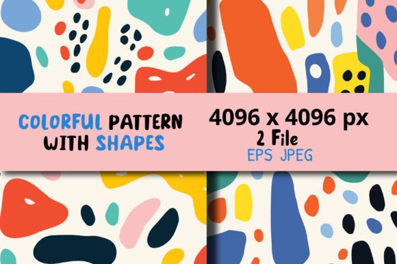 Download Colorful Pattern with Shapes - Pattern Collection