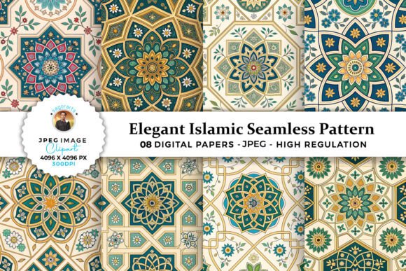 Download Elegant Islamic Seamless Patterns - Pattern Collection