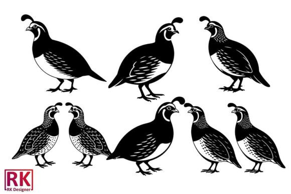Download Quail Black Silhouette Svg Vector Design - Premium Resources