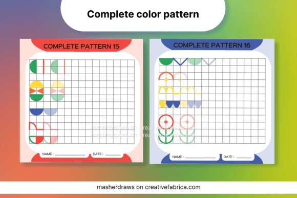Download Kids Activity Trace Color Pattern 15-16 - Pattern Collection