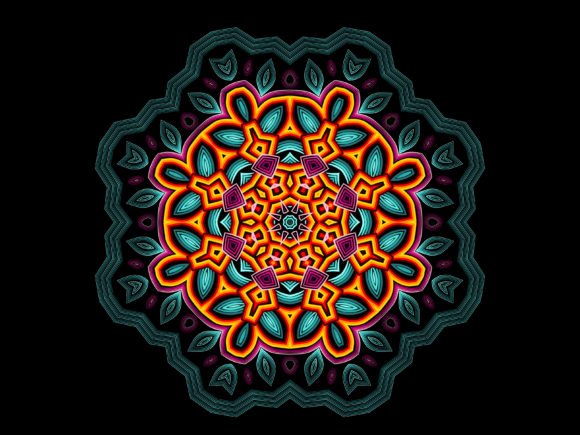 Download Mandala with Leaf Circle Pattern - Pattern Collection
