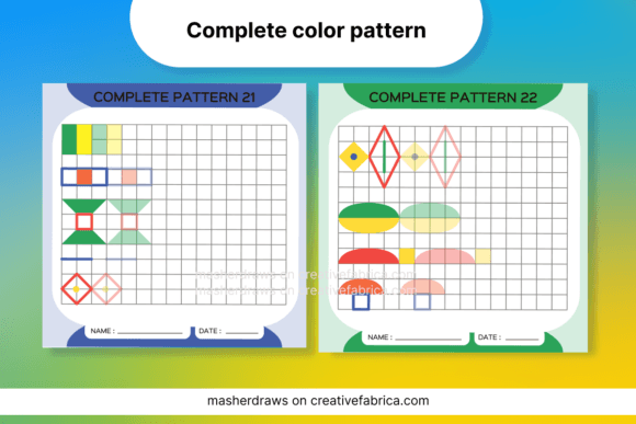 Download Kids Activity Trace Color Pattern 21-22 - Pattern Collection