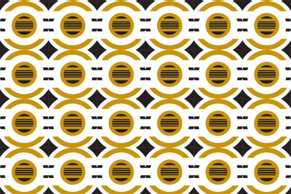Download Gold Black Circle Pattern - Pattern Collection