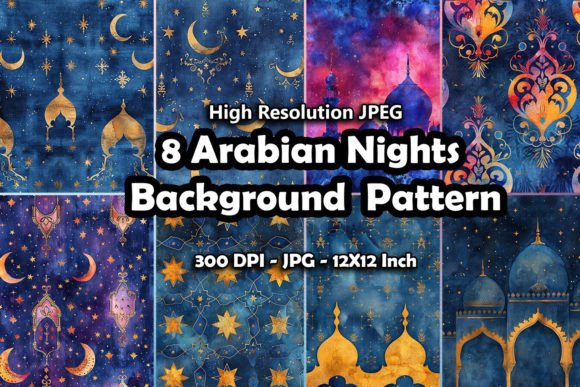 Download 8 Arabian Nights Background Pattern - Pattern Collection