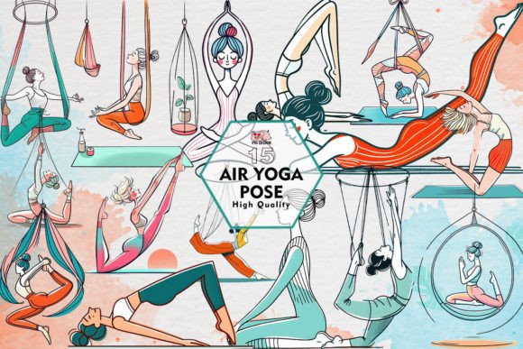 Download Air Yoga Pose Clipart PNG Graphics - Art Collection