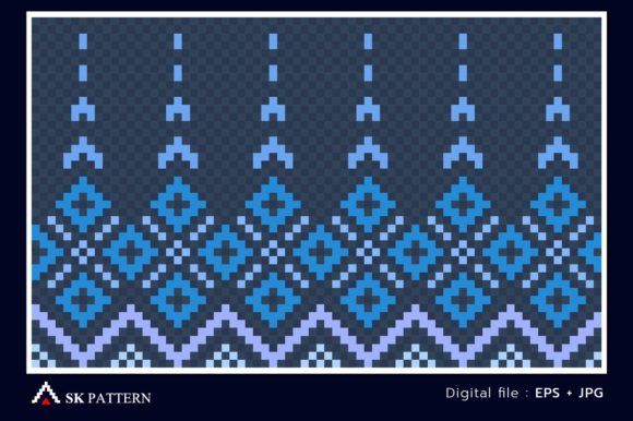 Download Pixel Geometric Vector Ethnic Pattern - Pattern Collection