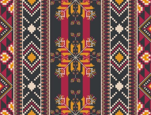 Download Ethnic Embroidery Colorful Pattern - Pattern Collection