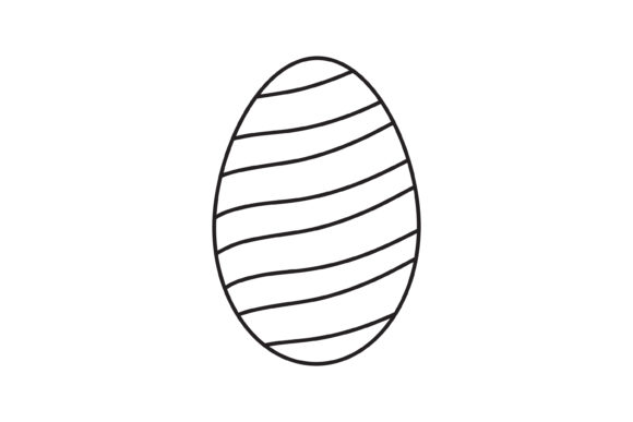 Download Easter Icon Egg Circular Pattern Outline - Pattern Collection