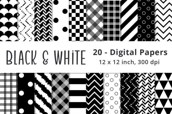 Download Black and White Pattern Paper Background - Pattern Collection