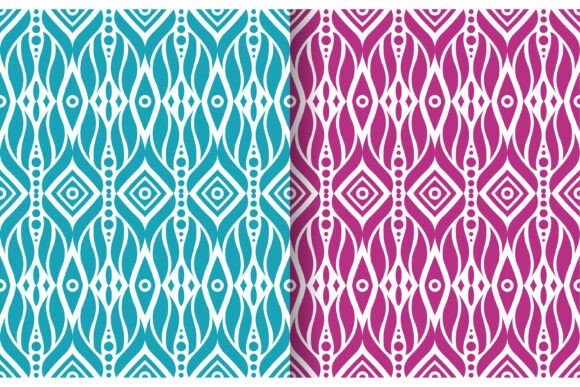 Download Square Curve Pink Blue Pattern - Pattern Collection