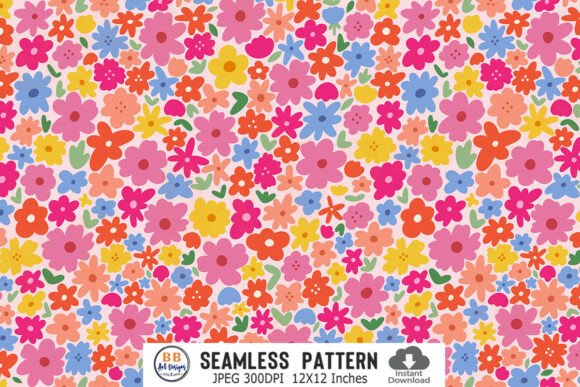 Download Seamless Floral Pattern JPG Flower Paper - Pattern Collection
